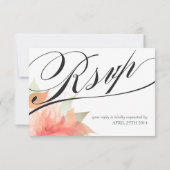 RSVP - Orange Ijs Witte Bruiloft 2 Kaartje (Achterkant)