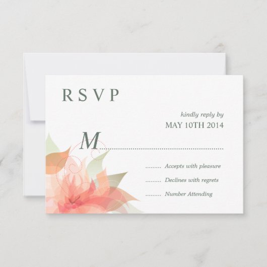 RSVP Oranje Ice Floral 2 - Eenvoudig (Voorkant)