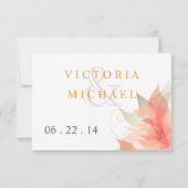 RSVP Oranje Ice Floral 2 - Eenvoudig (Achterkant)