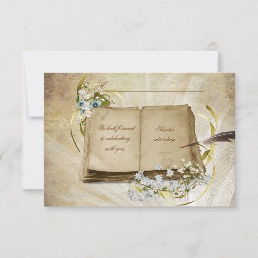 RSVP - Oud bruiloft Boek (Voorkant)