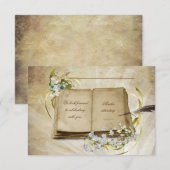 RSVP - Oud bruiloft Boek (Voorkant / Achterkant)