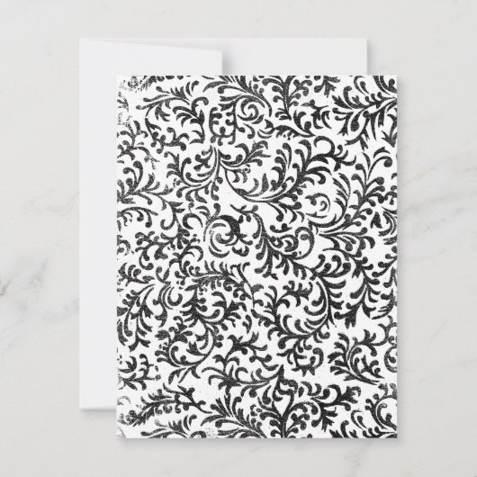 RSVP Paarse en zwarte bruiloft (Achterkant)