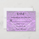RSVP Paarse Glas in lood caleidoscoop Textuur Kaartje (Achterkant)