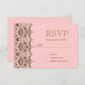 RSVP para boda en español/Wedding Rsvp (Voorkant / Achterkant)