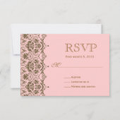 RSVP para boda en español/Wedding Rsvp Kaartje (Voorkant)
