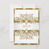 RSVP Parels Wit Goud Elegant Verjaardagsfeest (Voorkant)