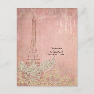 RSVP  Paris Parisian Stylish Wedding