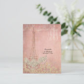RSVP  Paris Parisian Stylish Wedding (Staand voorkant)