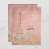 RSVP  Paris Parisian Stylish Wedding (Voorkant / Achterkant)
