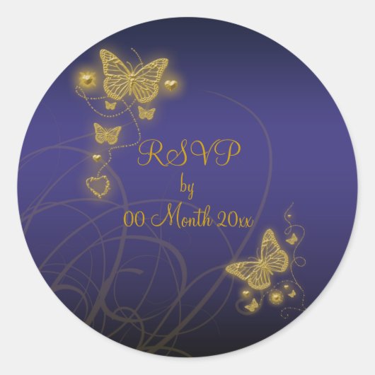 RSVP partij Ronde Sticker (Voorkant)