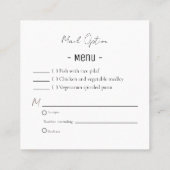 RSVP Party Dubbelzijdige QR-code voor e-mail Vierkante Visitekaartje (Achterkant)