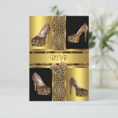 RSVP Party Hi Hiel Shoes Leopard Gold (Staand voorkant)
