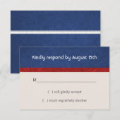 RSVP Patriottische militaire rode witte en blauwe  (Voorkant / Achterkant)