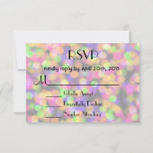 RSVP-patroon voor helder en mousserend licht RSVP Kaartje (Achterkant)