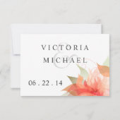 RSVP Peachy Oranje Floral Deluxe 2-zijdig (Achterkant)