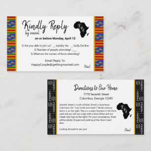 RSVP per e-mail en richting Kente K48 Informatiekaartje