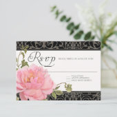 RSVP Pink Peony Fence Elegant Floral Weddings (Staand voorkant)
