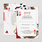 RSVP Poker Night Kaartje (Voorkant / Achterkant)