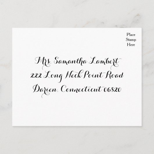 RSVP Polka Dot Mint Groen & Wit Trouwen - Menu (Achterkant)