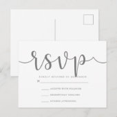 RSVP Post-Kaart Briefkaart (Voorkant / Achterkant)