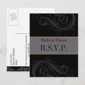 RSVP Post-Kaart Uitnodiging Briefkaart (Voorkant / Achterkant)