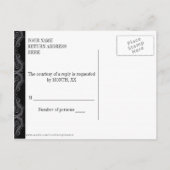 RSVP Post-Kaart Uitnodiging Briefkaart (Achterkant)
