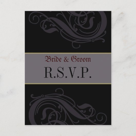 RSVP Post-Kaart Uitnodiging Briefkaart (Voorkant)