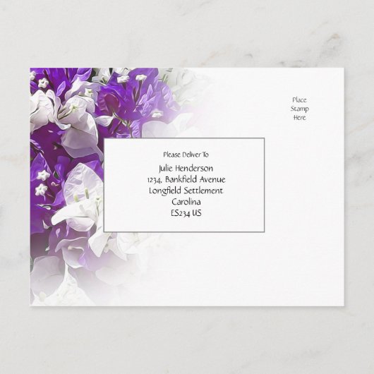 RSVP Postcard Response to Wedding Invite Briefkaart (Achterkant)