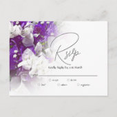 RSVP Postcard Response to Wedding Invite Briefkaart (Voorkant)