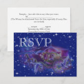 RSVP Princess Fantasy Wedding-uitnodiging (Voorkant / Achterkant)