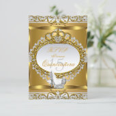 RSVP Princess Quinceanera Elite Gouden Schoen 2 (Staand voorkant)