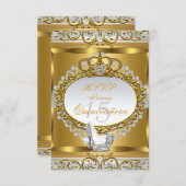 RSVP Princess Quinceanera Elite Gouden Schoen 2 (Voorkant / Achterkant)