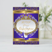 RSVP Princess Quinceanera Elite Royal Blue Shoe (Staand voorkant)