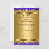 RSVP Princess Quinceanera Elite Royal Blue Shoe (Achterkant)