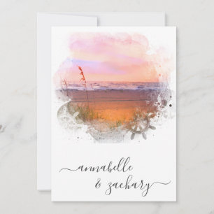 ** RSVP - QR Beach Zee Ocean AR7 Weddenschap Kaart