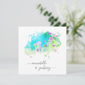 *~* RSVP QR Cherub Bird AR15 BLOEMENHUWELIJK Kaart (Staand voorkant)