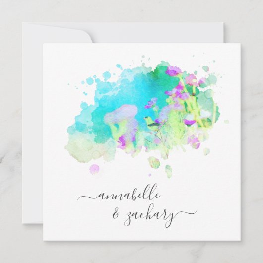 *~* RSVP QR Cherub Bird AR15 BLOEMENHUWELIJK Kaart (Voorkant)