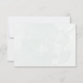 RSVP QR-code Eucalyptus Groene Huwelijk Kaartje (Achterkant)