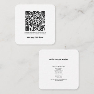 RSVP QR Code Modern Moderne Elke keer Notitiekaartje