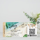 RSVP QR-code voor instapkaarten Wereldkaart IJslan Kaart (Staand voorkant)