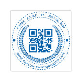 RSVP QR-code Webadres Zelfinktstempel Zelfinktende Stempel (Design)