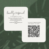 RSVP QR Code Wedding Website Kaart