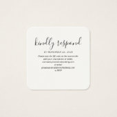 RSVP QR Code Wedding Website Kaart (Voorkant)