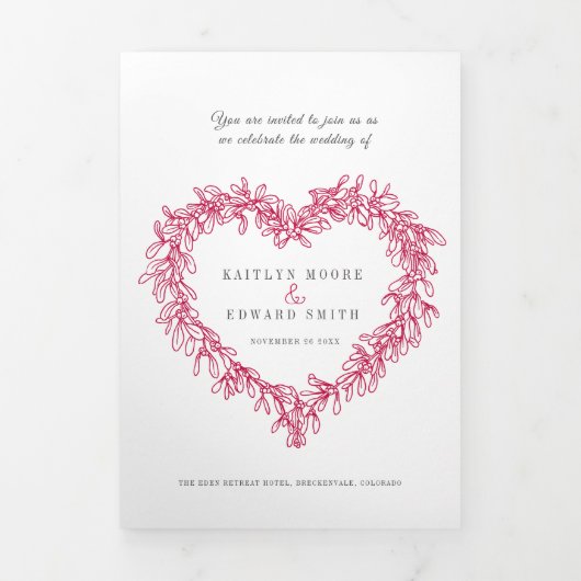 RSVP QR Code x2 Drieluik Uitnodiging (Cover)