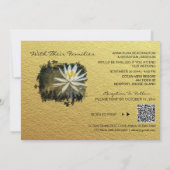 *~* RSVP QR Gold WE DOEN Floral AR15 WEDDING Kaart (Achterkant)