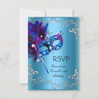 RSVP Quinceanera 15e Verjaardagsfeest Masquerade