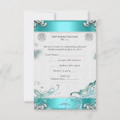 RSVP Quinceanera Party Blauwgroen Tiara Lipstick S (Achterkant)