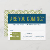 RSVP REACTIE fun bold block olijf donkerblauw (Voorkant / Achterkant)