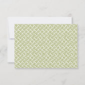 RSVP REACTIE fun bold block olijf donkerblauw Kaartje (Achterkant)