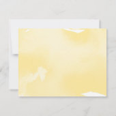 RSVP REACTIE geel waterverf grote maaltijden Kaart (Achterkant)